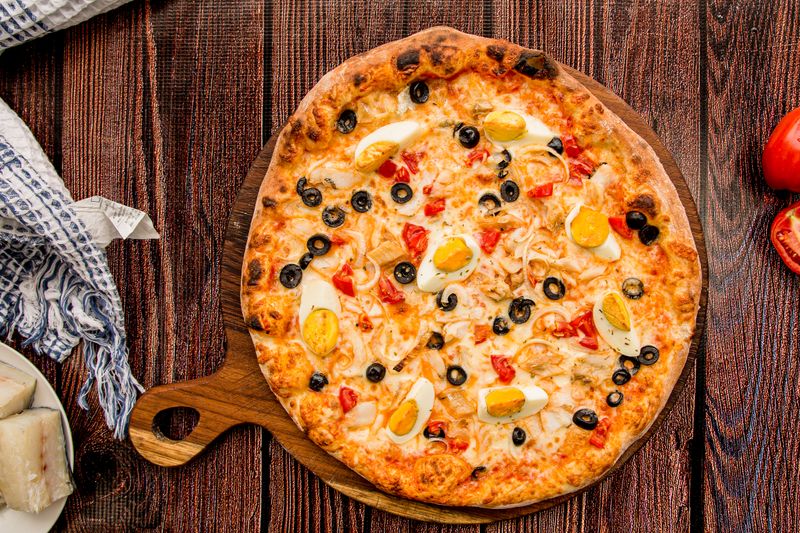Jet's Classic Detroit style deep dish pizza with crispy edges