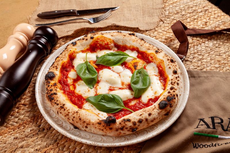 Truffle Mushroom pizza with mixed mushrooms and truffle oil